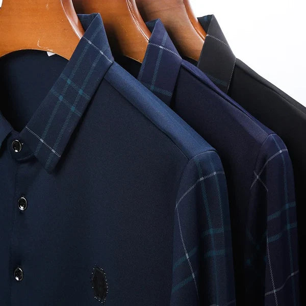 Religari Original Long-Sleeve Polo Shirt with Unique Sleeve & Collar Design (Includes a Free Geneva Watch)