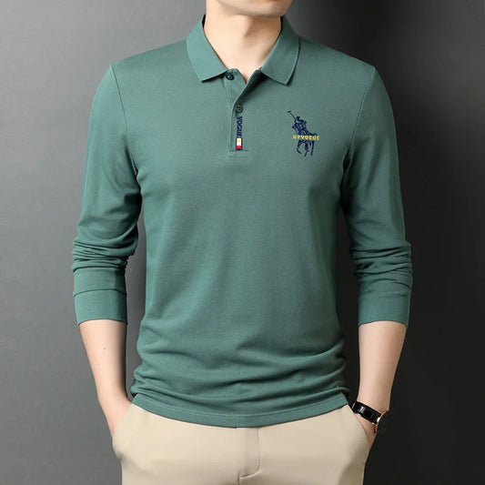 Camisa Larga Polo Vogue Con Bordado Coreano Original (Te Regalan Un Reloj Minimalista)
