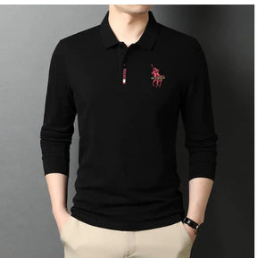 Camisa Larga Polo Vogue Con Bordado Coreano Original (Te Regalan Un Reloj Minimalista)